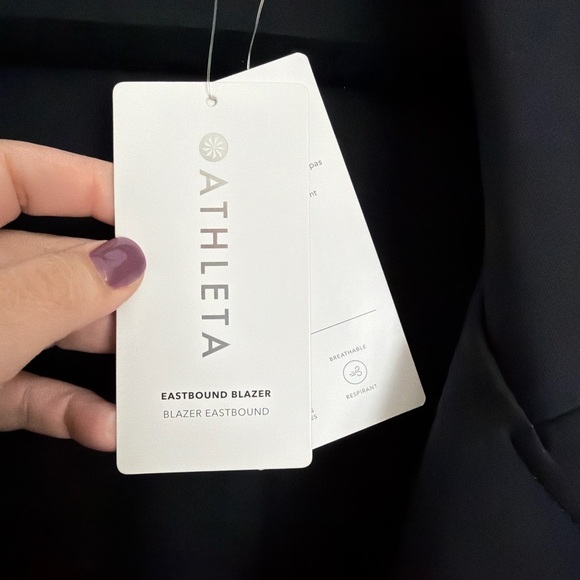 Athleta Eastbound Blazer Black Size 22 NWT Sustainable - Picture 4 of 4